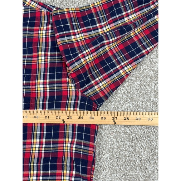 Brooks Brothers Shirt Men Large Red Blue Plaid Long Sleeve Button Up Regular Fit - Picture 7 of 10